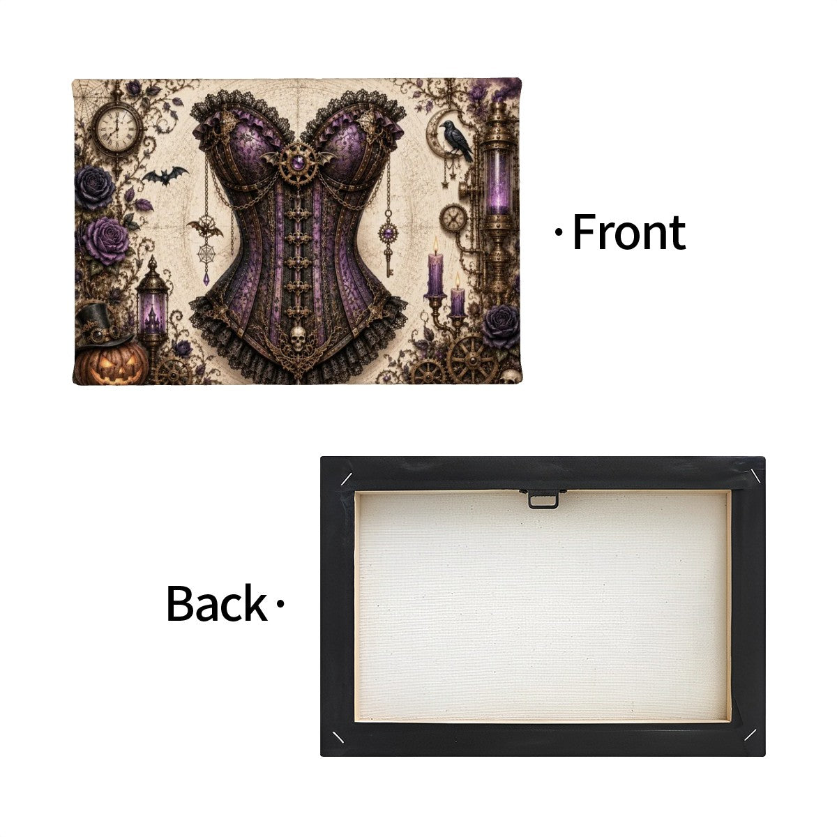 Small Canvas Prints Wall Art Decor Halloween Steampunk Corset