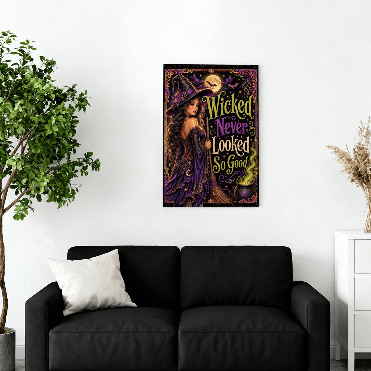 Framed Canvas Painting Wicked (Made in USA)