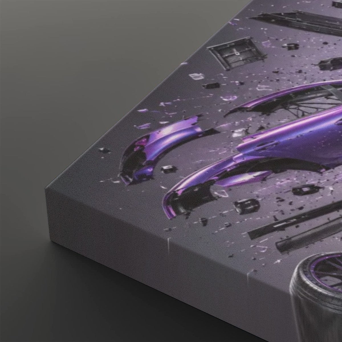 Canvas Prints Wall Art Porsche Purple Pearlescent