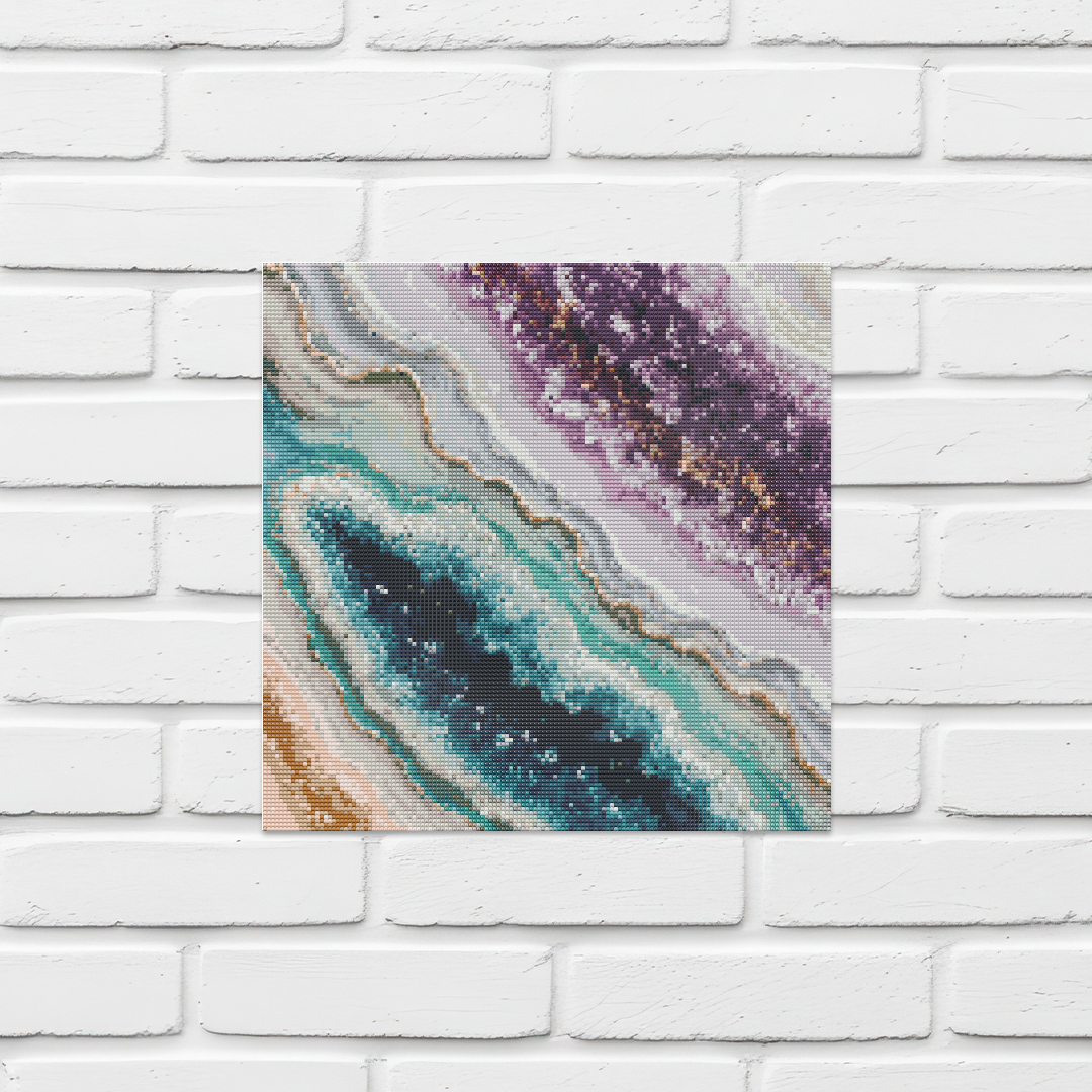 Geode Teal and Purple
