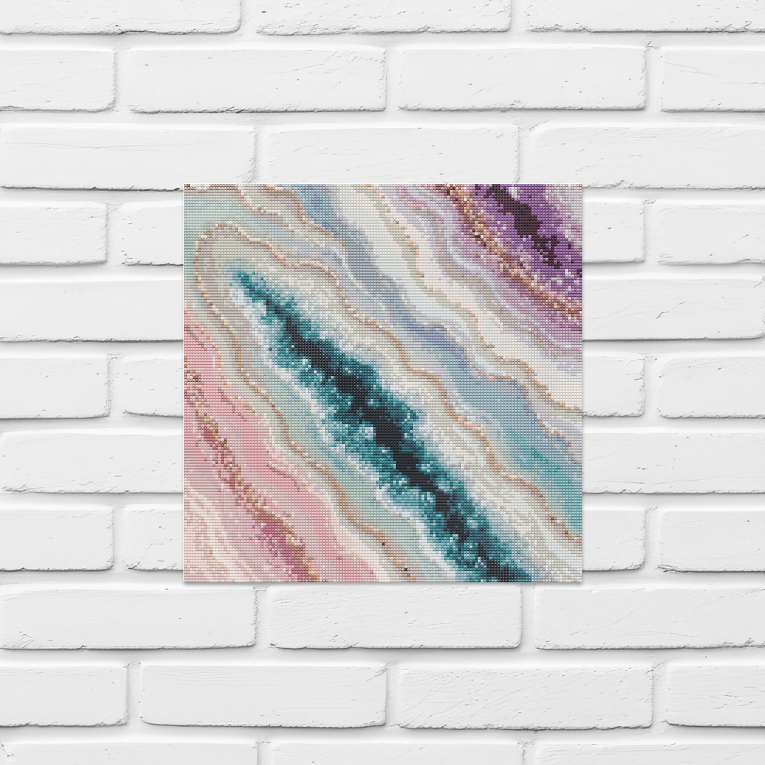 Geode Pink and Teal