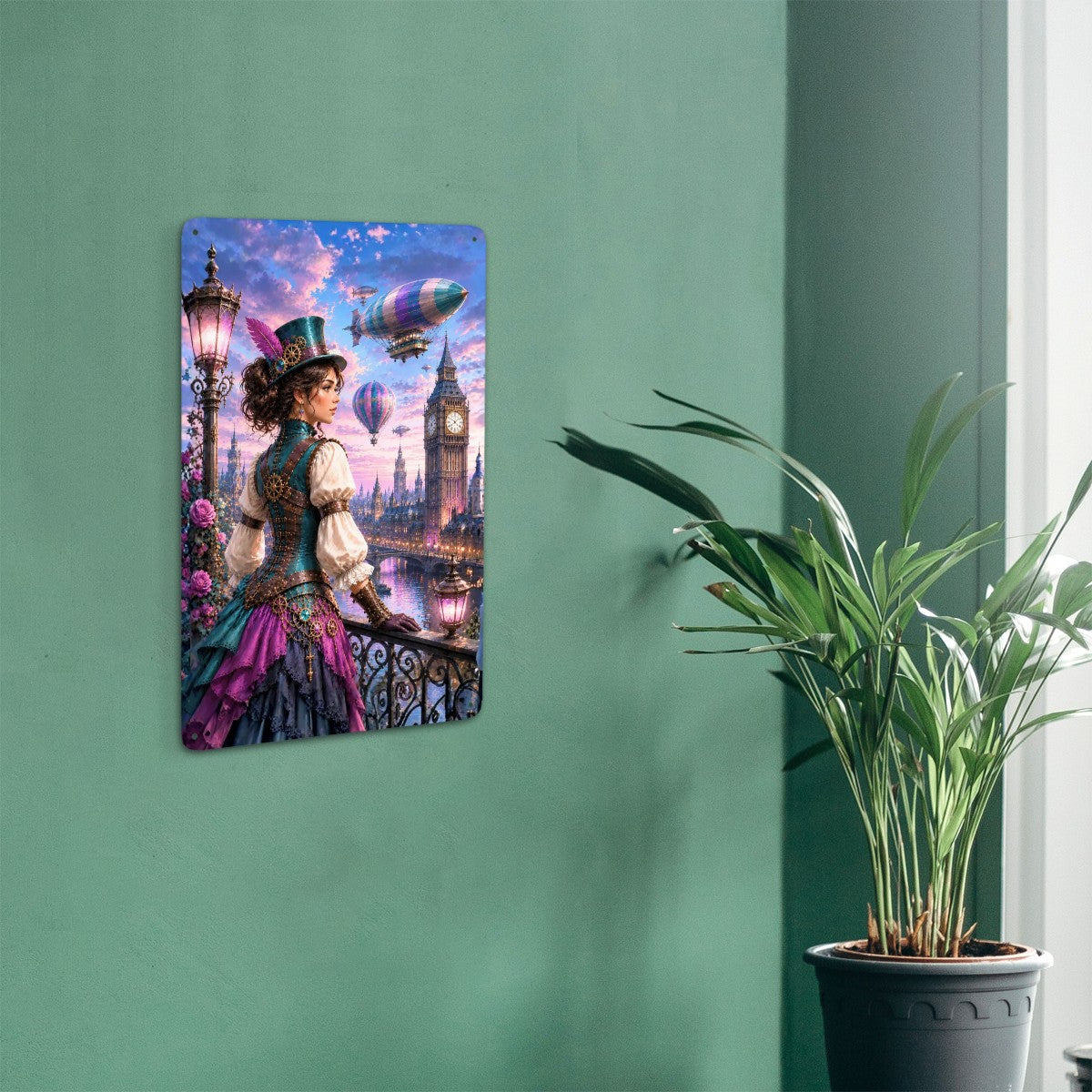 Tin Sign (Made in USA) Steampunk Woman