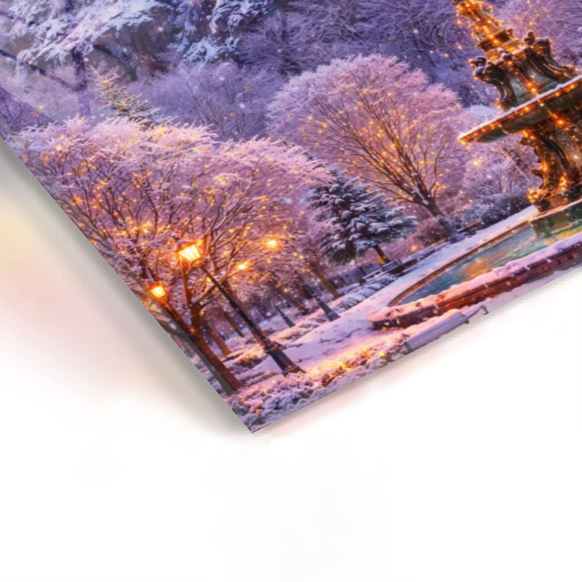 Acrylic Wall Art Prints with Hook Edinburgh Castle in the Winter