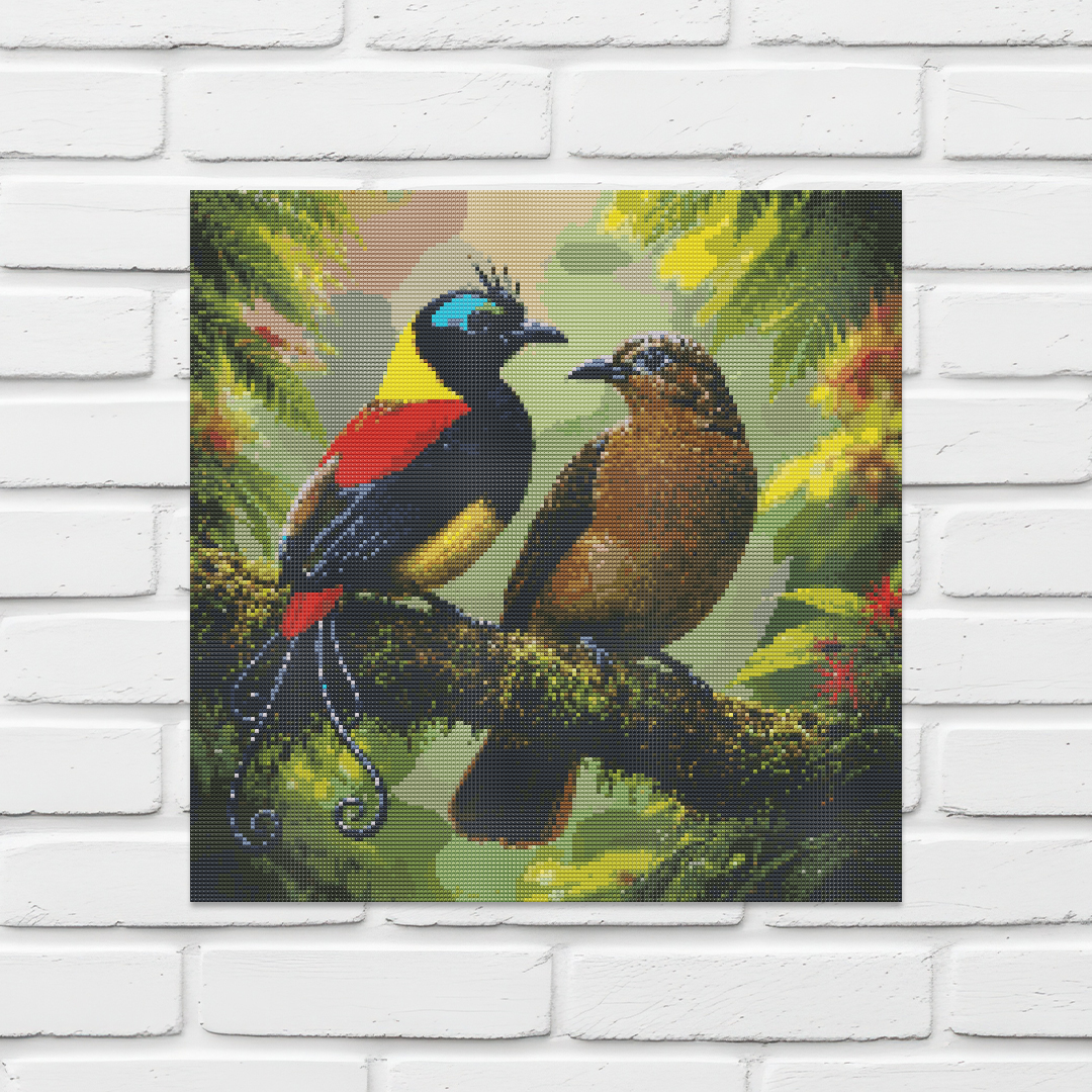 Diamond Painting Kit 20"x20" Wilson's Bird-of-Paradise (Round Drills)