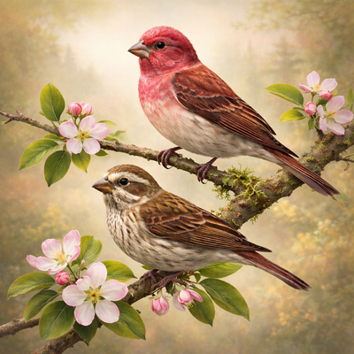 Birds-Diamond Art