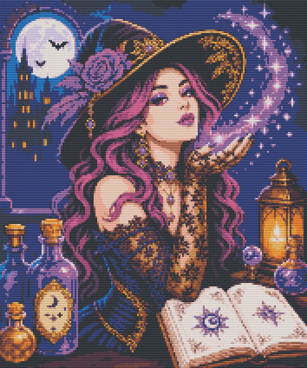 Diamond Painting Kit 20"x24" Witch's Dust (Round)