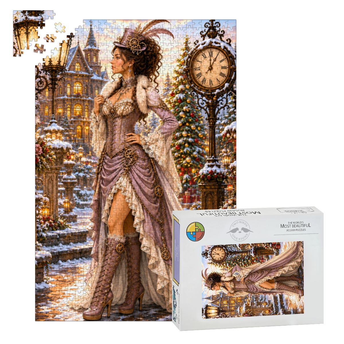 Wooden Jigsaw Puzzles 1000 pcs Steampunk Victorian Woman Lavender