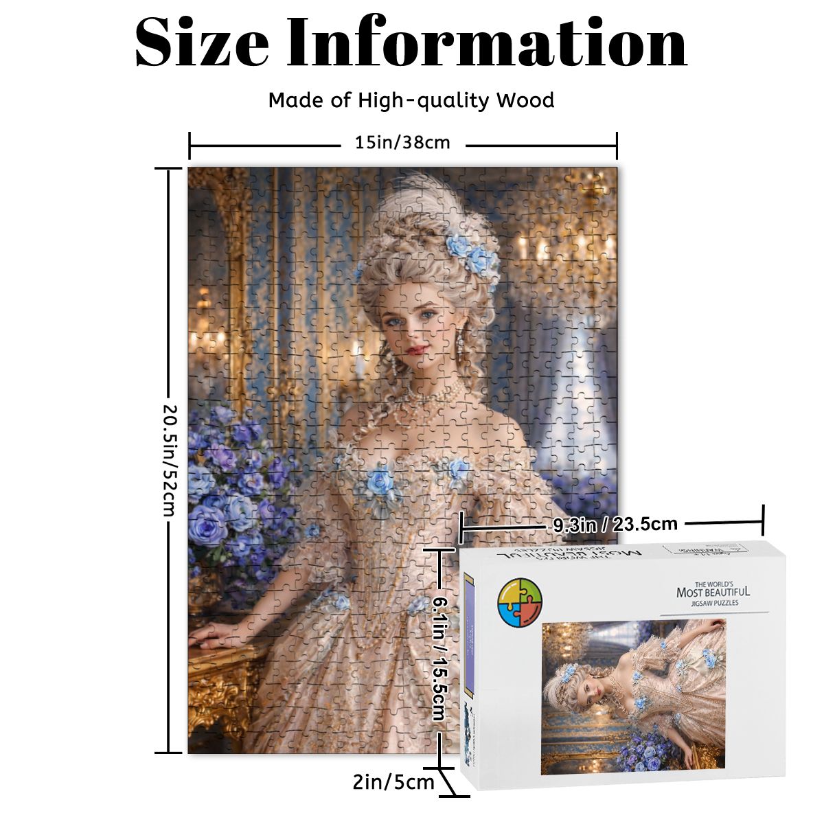 Wooden Jigsaw Puzzles 500 pcs Baroque Beauty