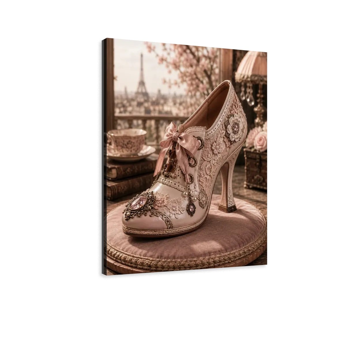 Canvas Prints Wall Art  Steampunk Heel Pale Pink