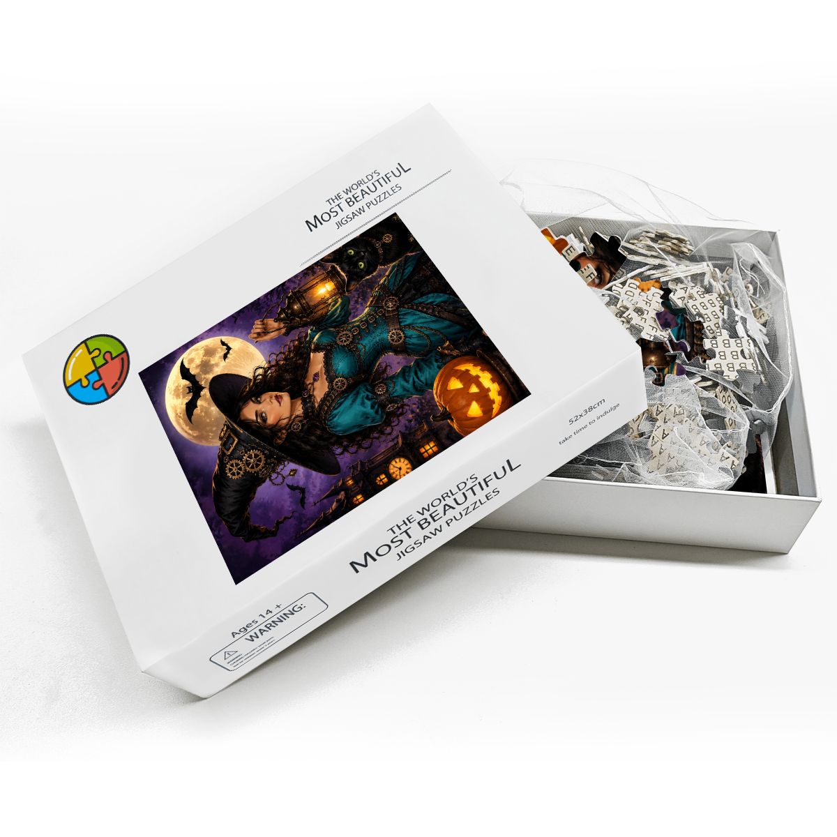 Wooden Jigsaw Puzzles 500 pcs Halloween Witch