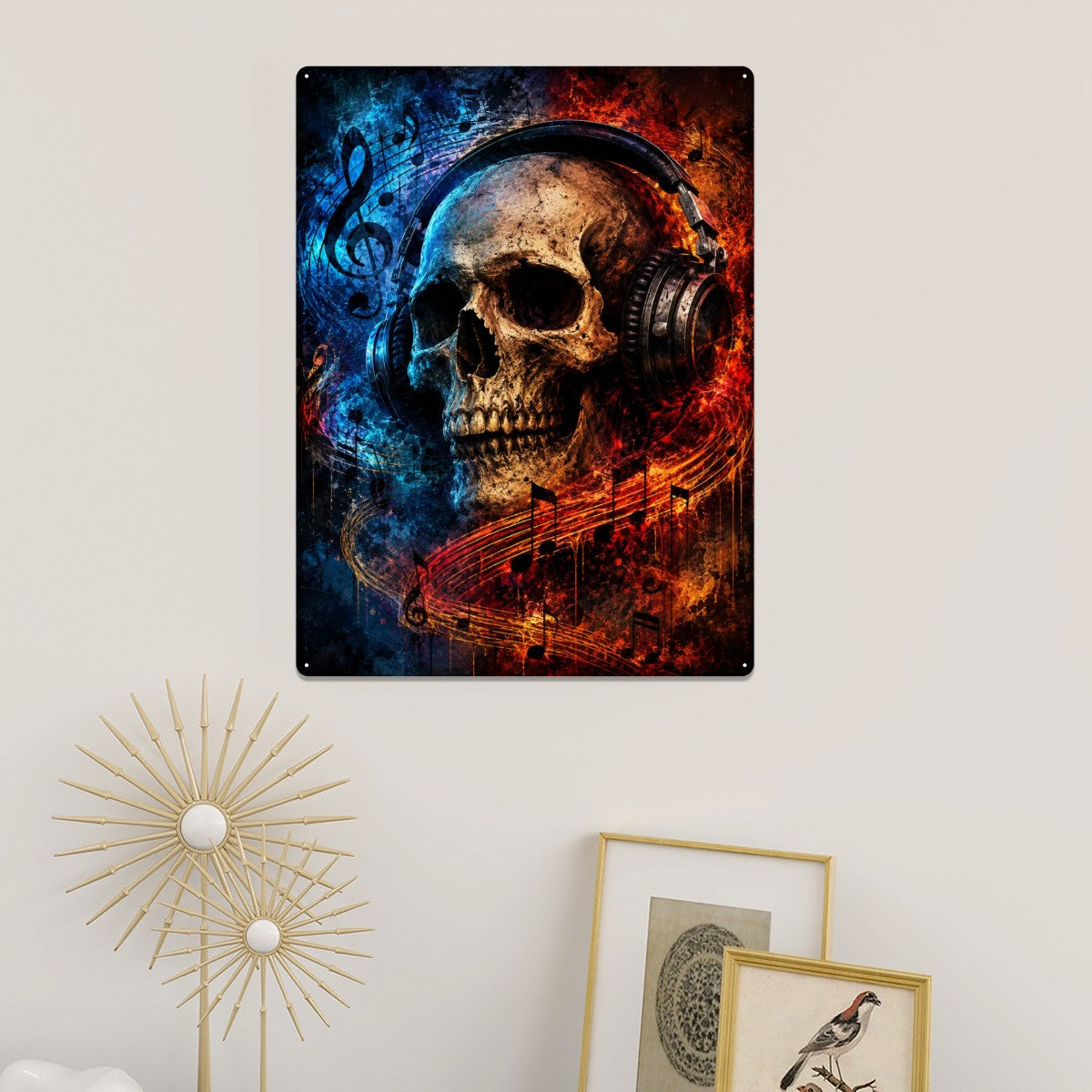 Tin Sign Metal Sign Decor Music of the Dead