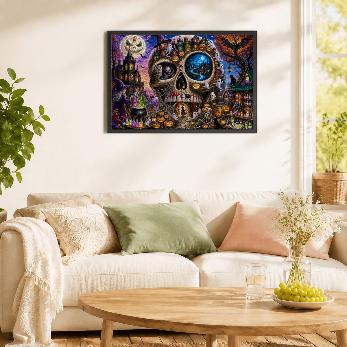 1000pcs Wooden Jigsaw Puzzles  (Made in USA) Halloween Nonsense