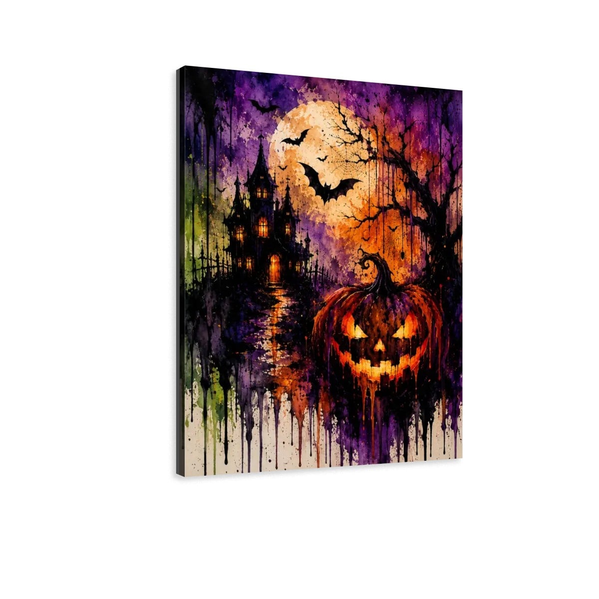 Canvas Prints Wall Art Halloween Drip Art