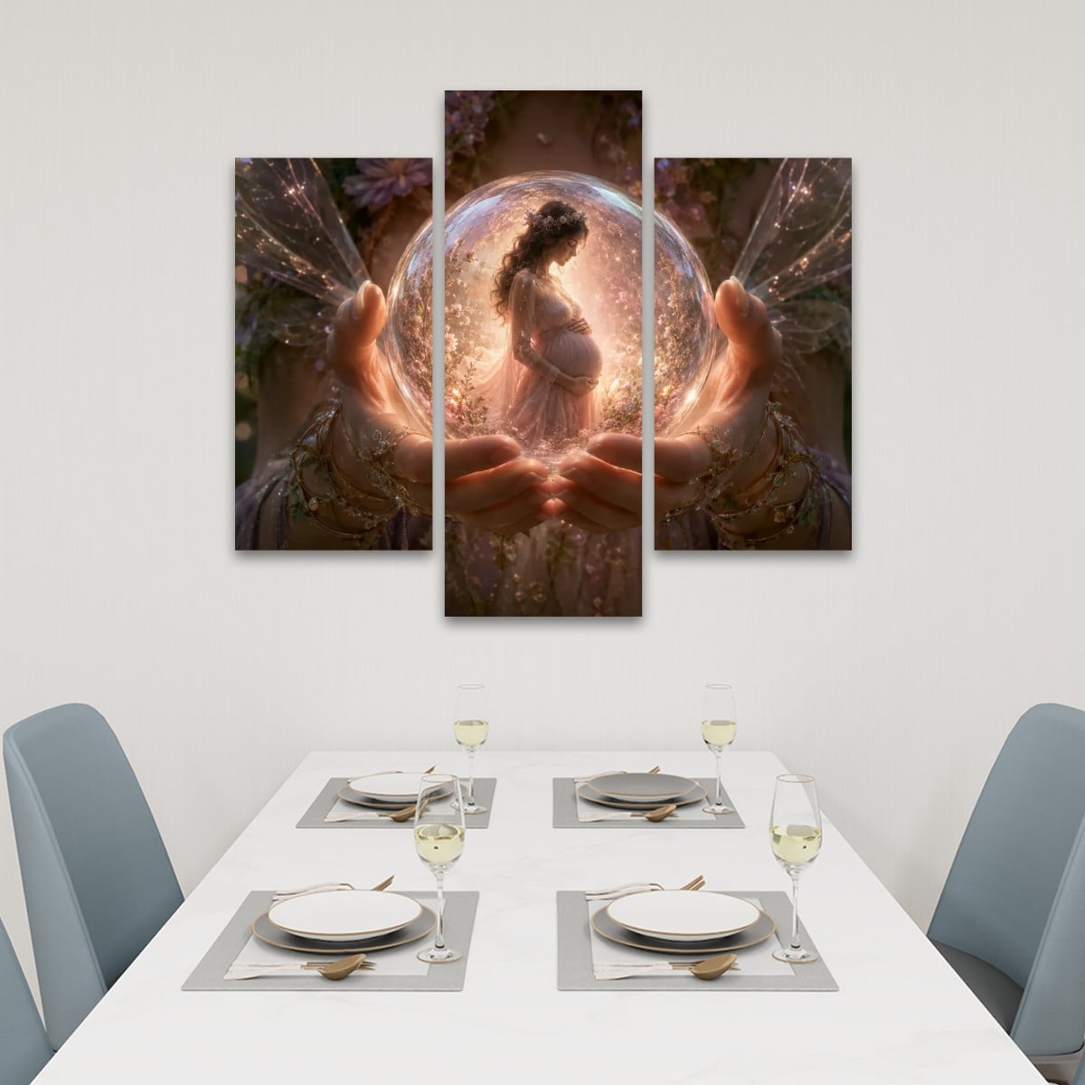 3 Panels Canvas Prints Wall Art Mother
