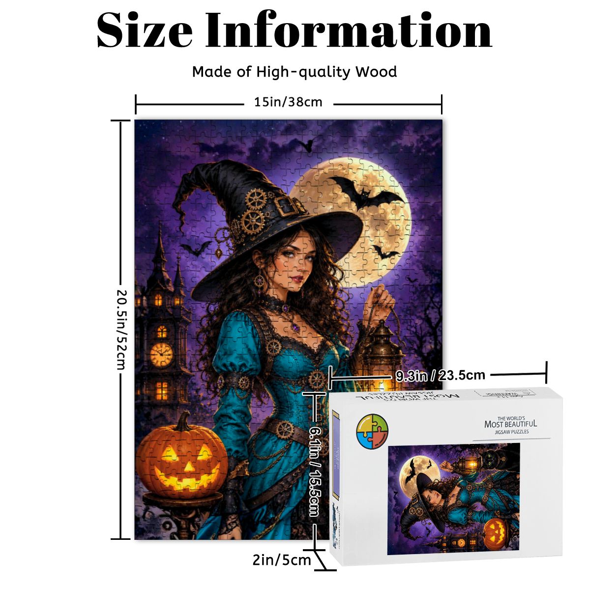 Wooden Jigsaw Puzzles 500 pcs Witch