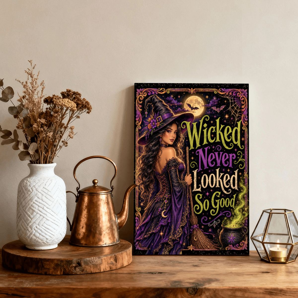 Framed Canvas Painting Wicked (Made in USA)