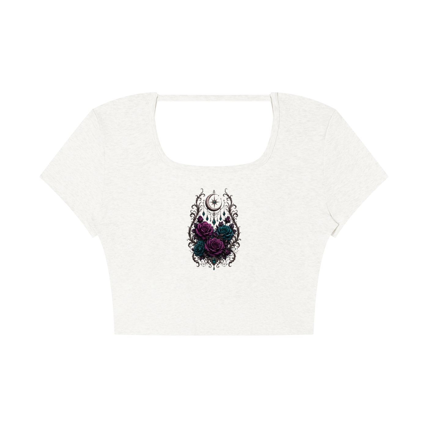Women's Square Neck Crop T-Shirt