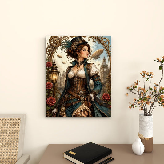 Canvas Prints Wall Art Steampunk Woman