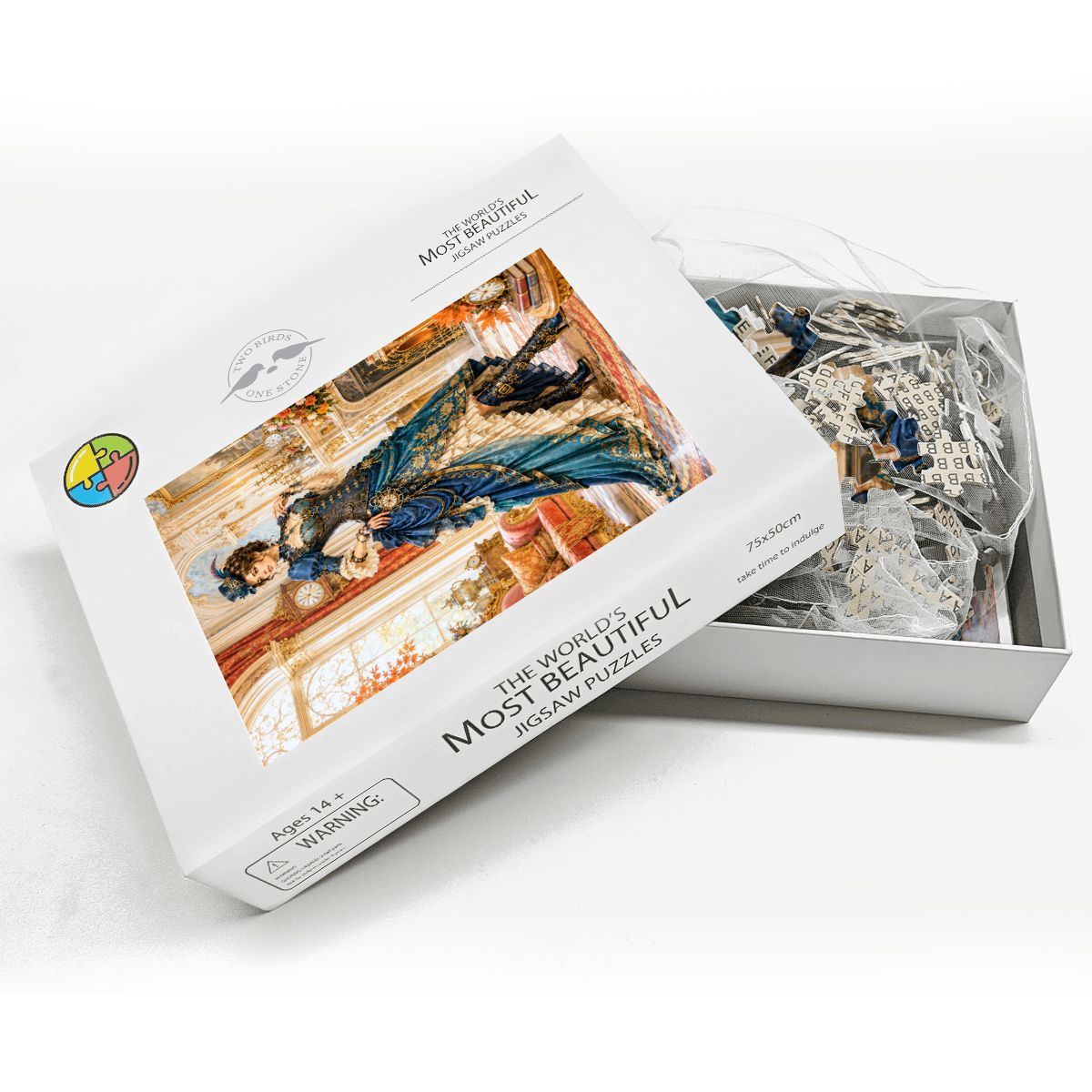 Wooden Jigsaw Puzzles 1000 pcs Steampunk Victorian Woman Blue