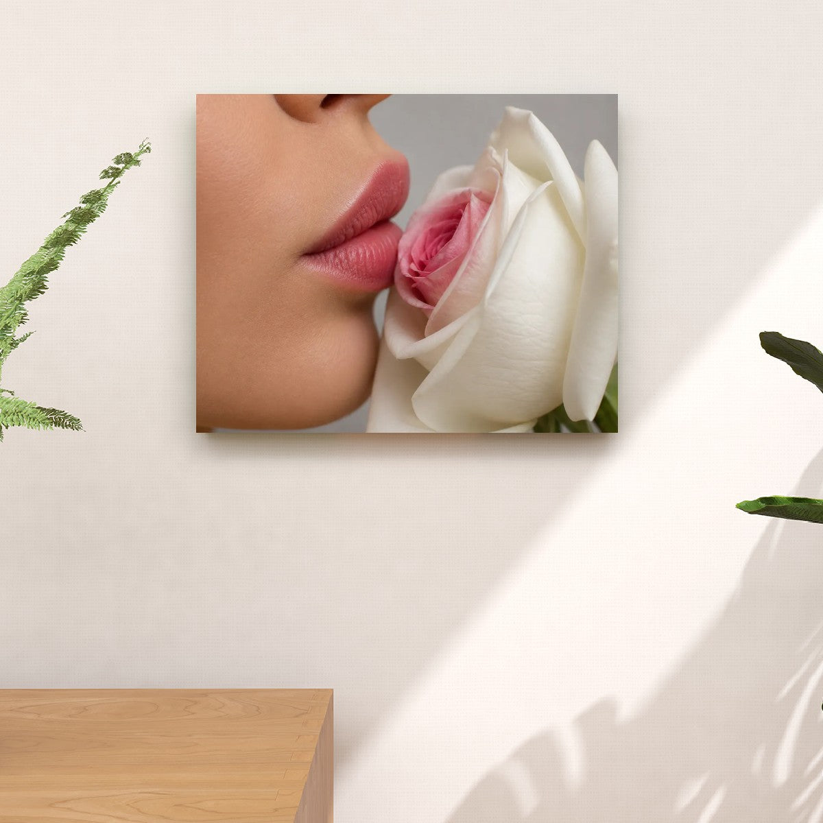 Canvas Prints Wall Art Kiss from a Rose