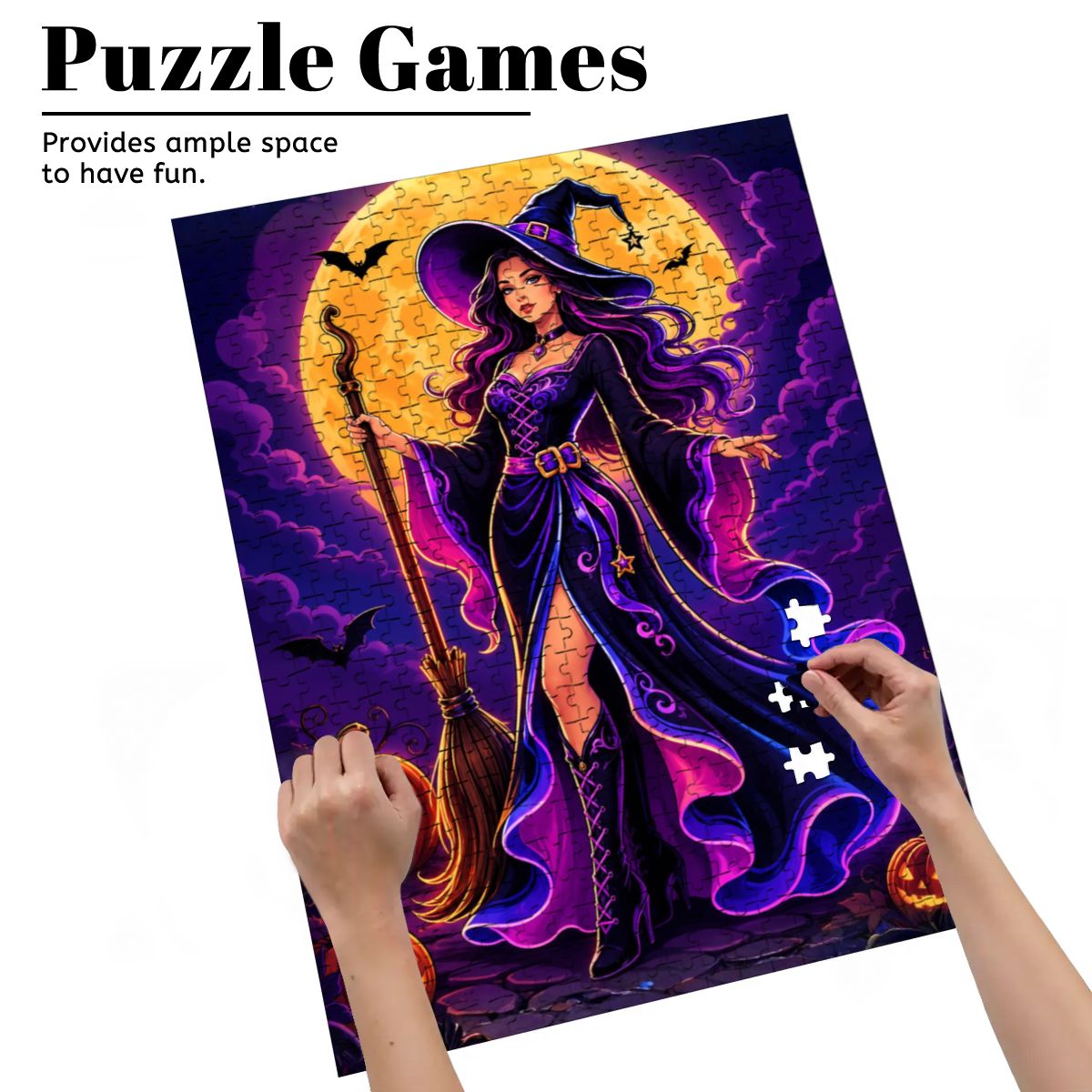 Wooden Jigsaw Puzzles 500 pcs Witch of the Night