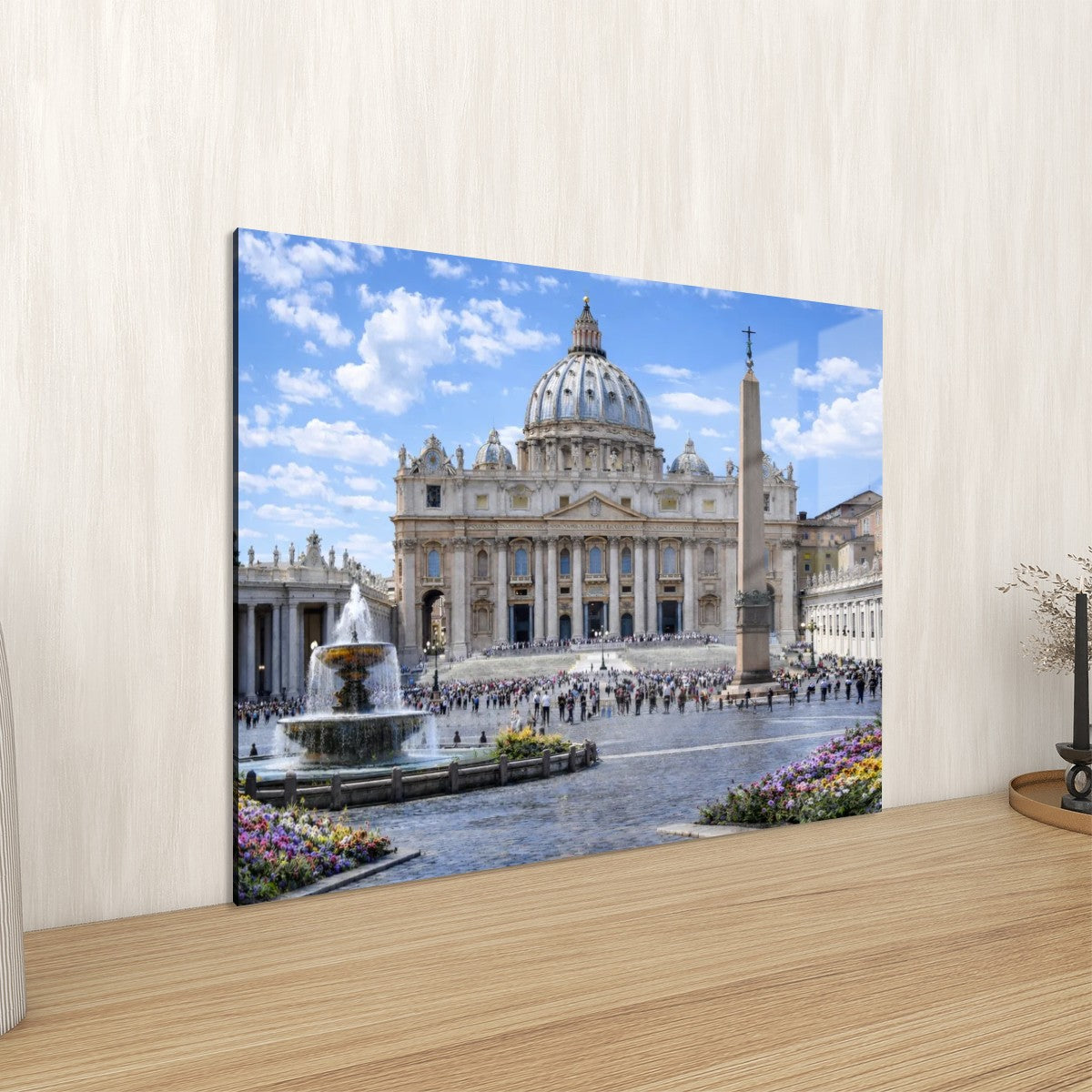 Rectangular Acrylic Wall Art Prints with Hook St. Peter’s Basilica