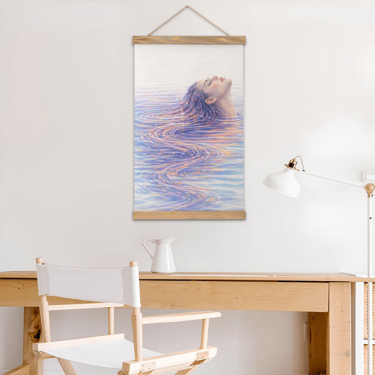 Linen Canvas Wall Art Ripples