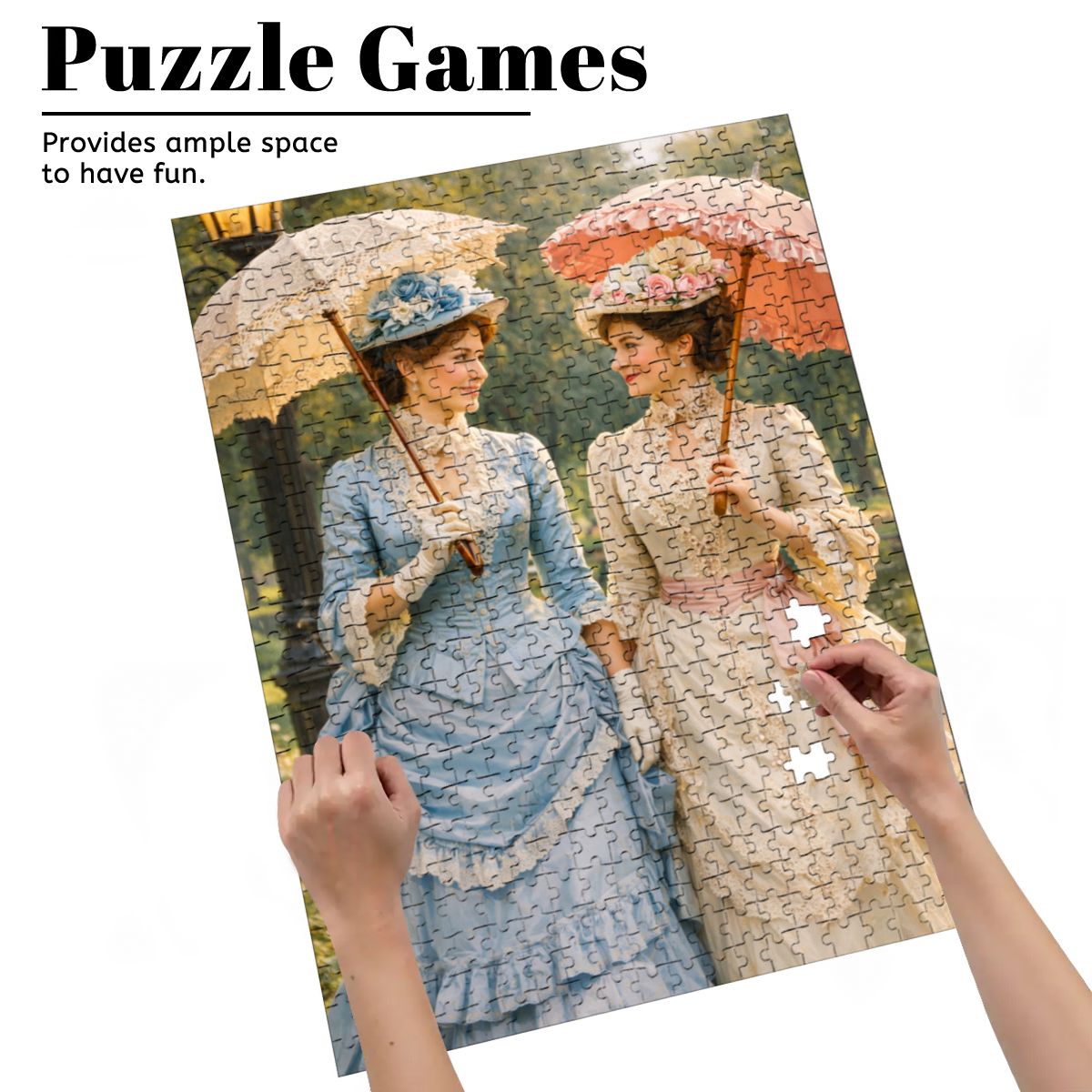 Wooden Jigsaw Puzzles 500 pcs 1800's 1900's Victorian Friends Women