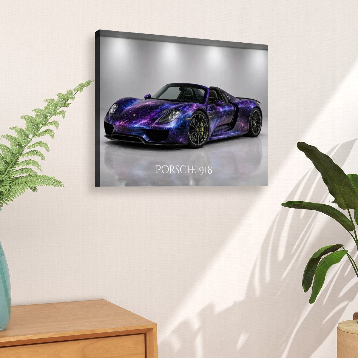 Canvas Prints Wall Art Porsche 918 Purple Pearlescent