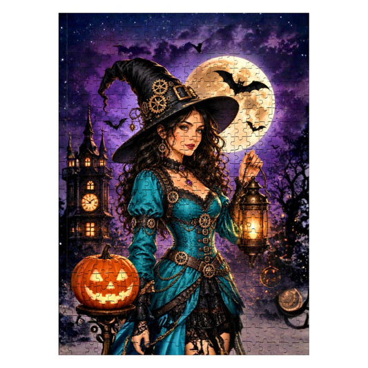 Wooden Jigsaw Puzzles 500 pcs Halloween Witch