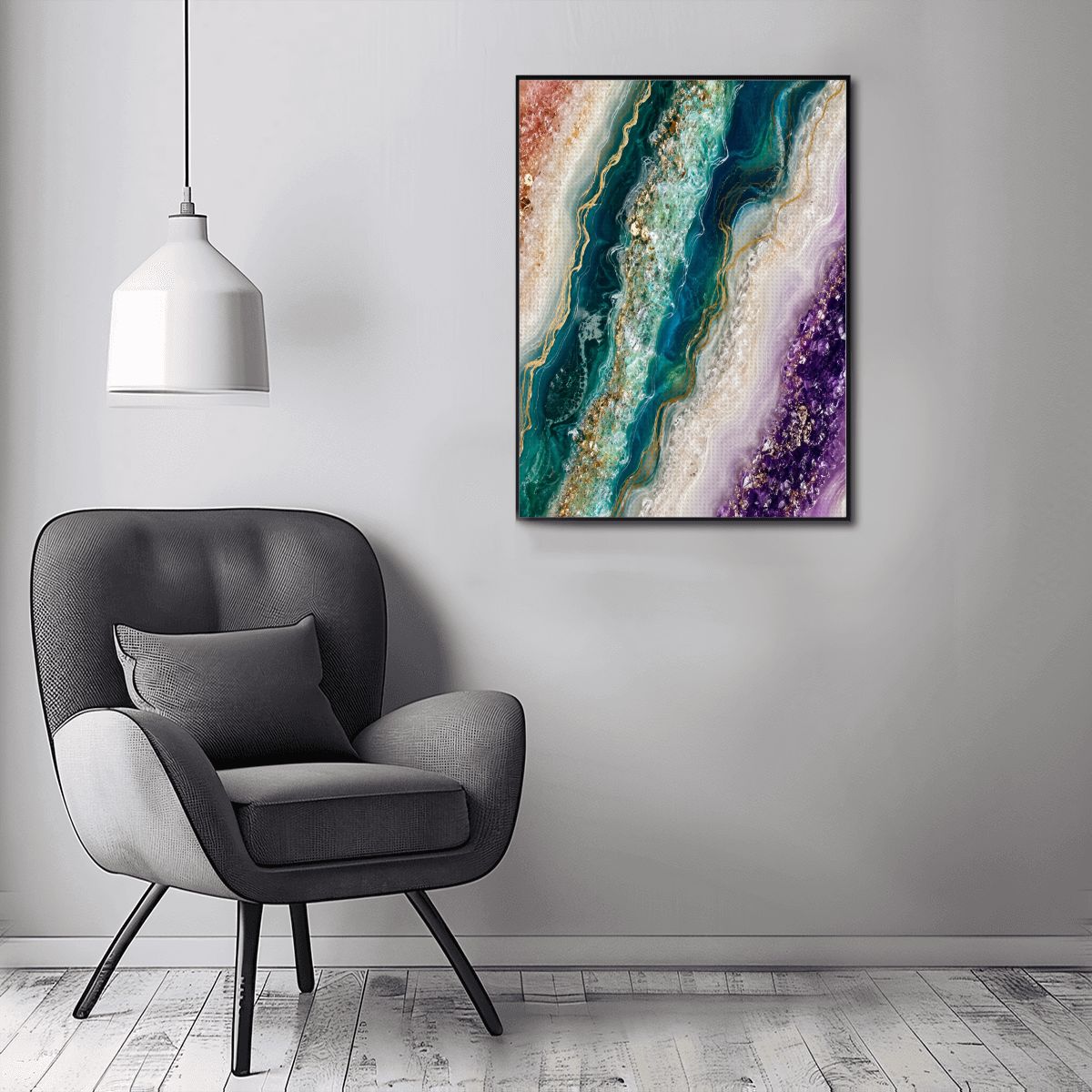 Diamond Art Painting 12x16 Geode Triple