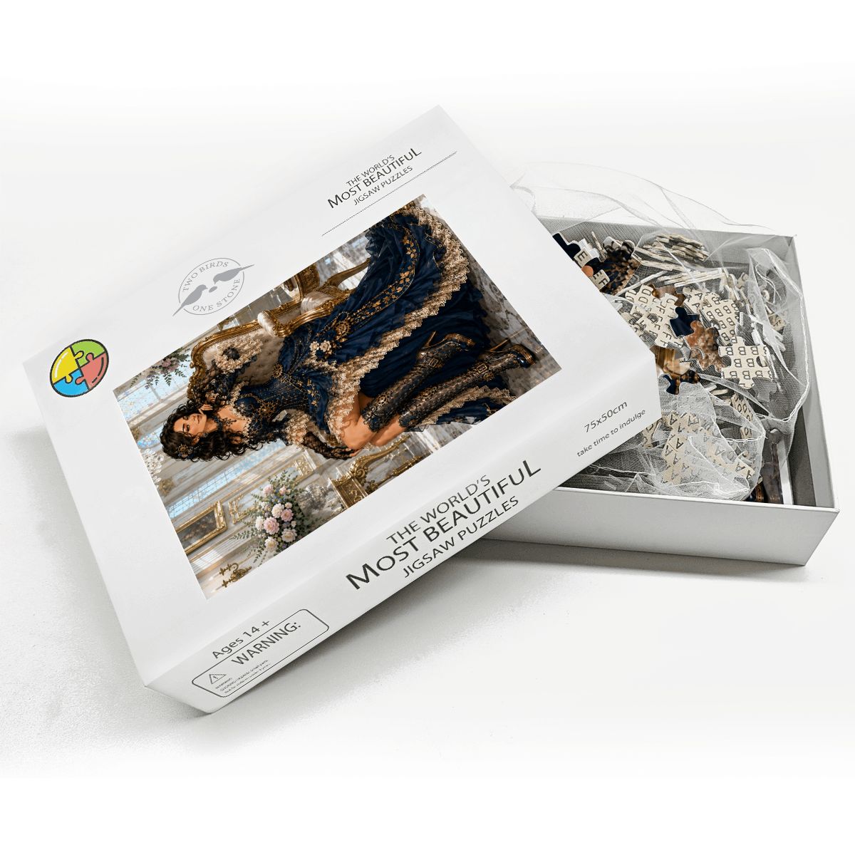 Wooden Jigsaw Puzzles 1000 pcs Steampunk Victorian Woman Dark Blue