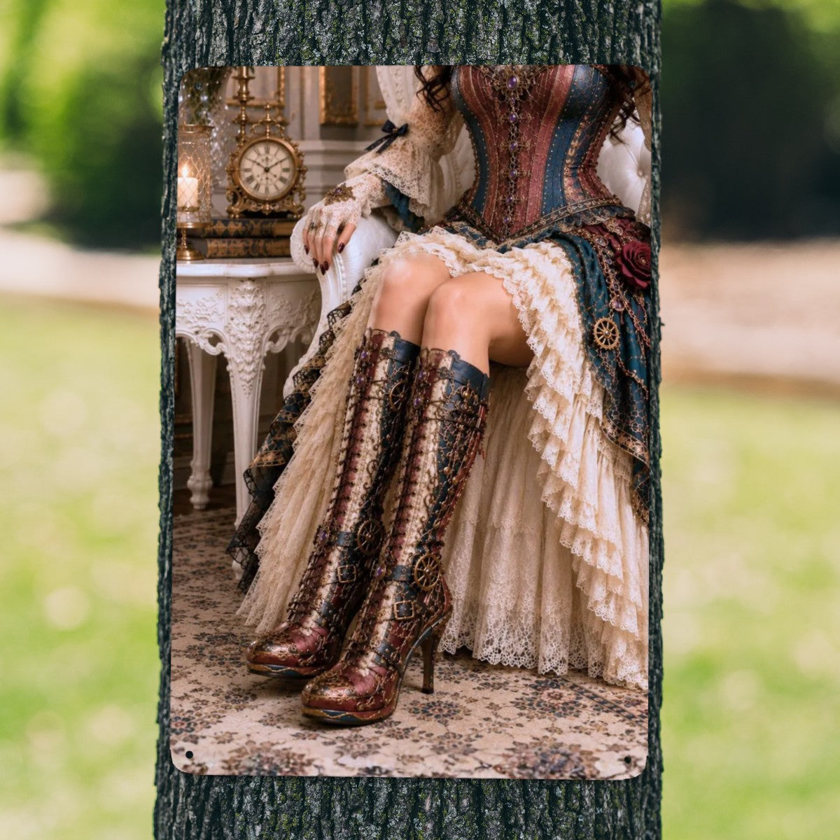 Tin Sign (Made in USA) Steampunk Boots