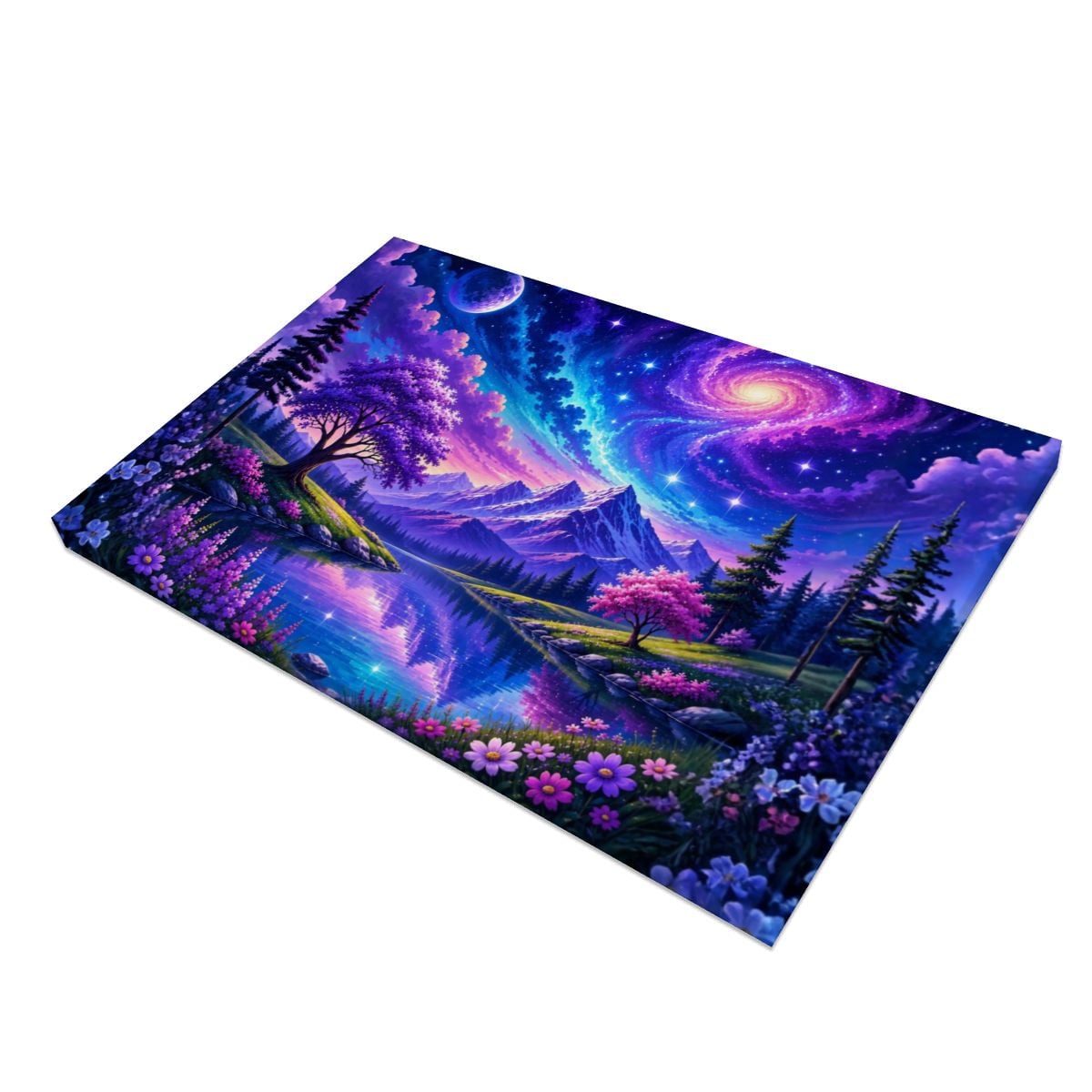 Framed Canvas Painting (Made in USA) Ethereal Night