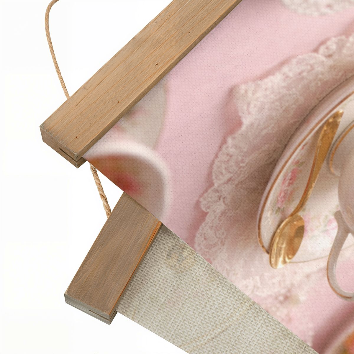 Linen Canvas Wall Tea Party