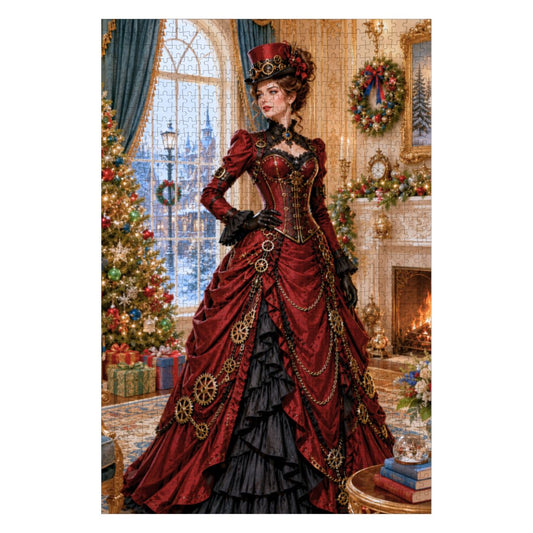 Wooden Jigsaw Puzzles 1000 pcs Christmas Steampunk Victorian Woman