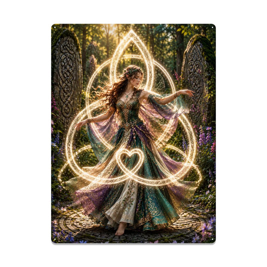 Tin Sign Metal Sign Decor Celtic Fairy