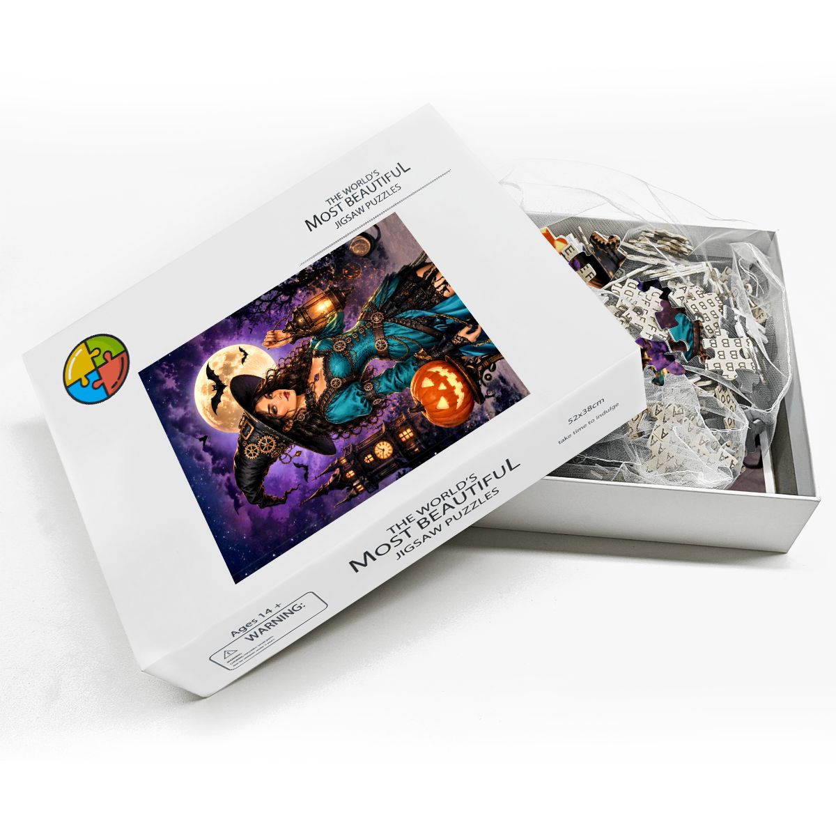 Wooden Jigsaw Puzzles 500 pcs Halloween Witch