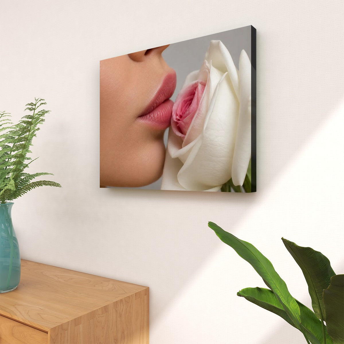 Canvas Prints Wall Art Kiss from a Rose
