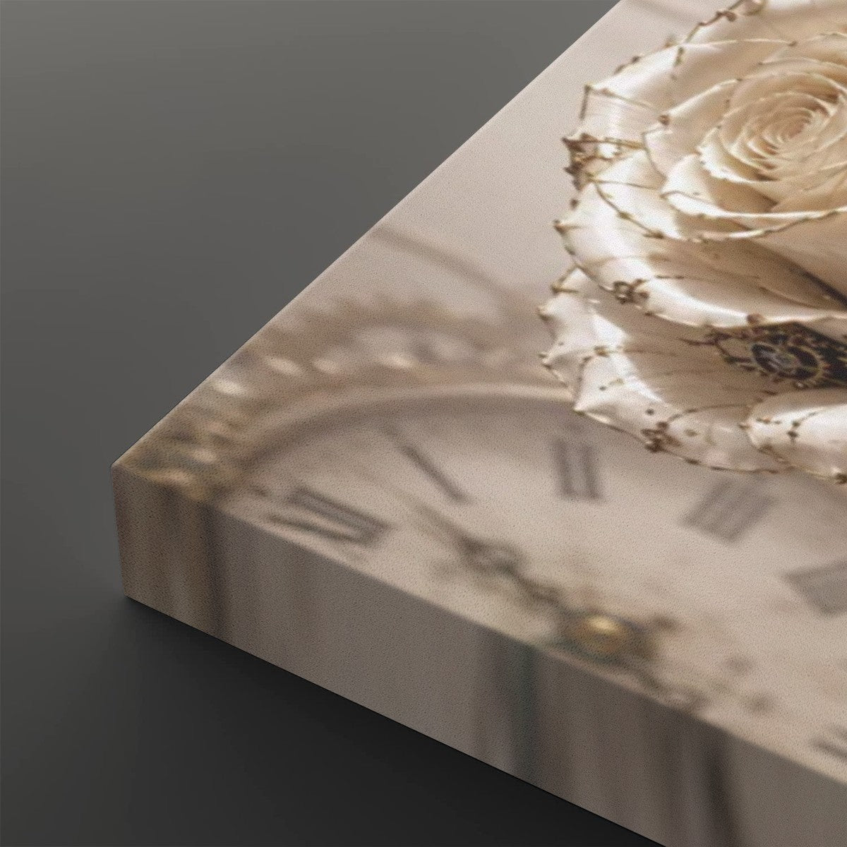 Canvas Prints Wall Art Steampunk Rose Vase