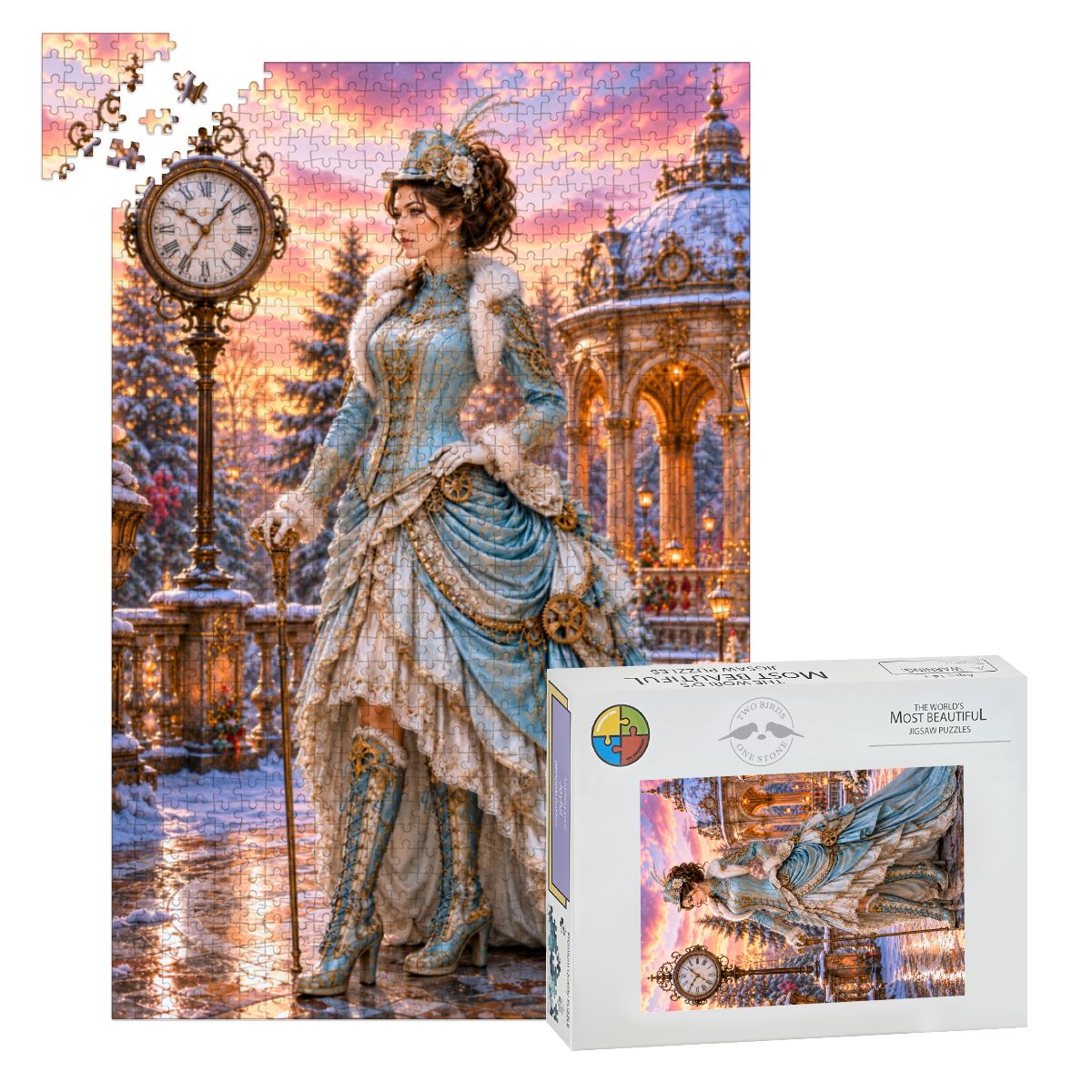 Wooden Jigsaw Puzzles 1000 pcs Winter Steampunk Victorian Woman