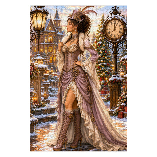 Wooden Jigsaw Puzzles 1000 pcs Steampunk Victorian Woman Lavender