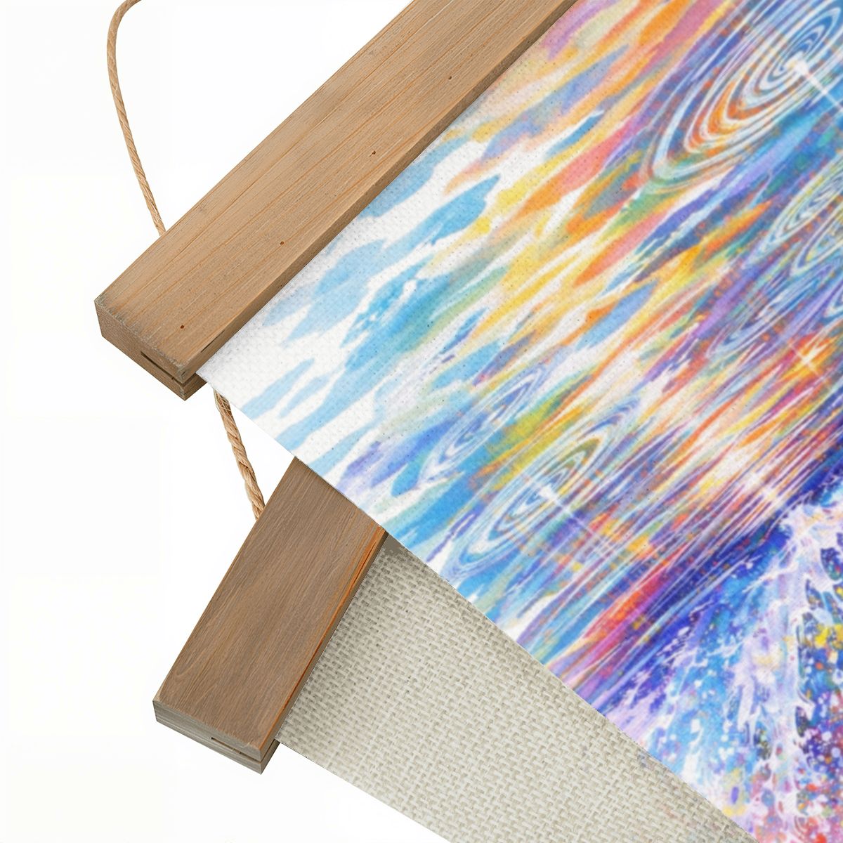 Linen Canvas Wall Art Rainbow of Life