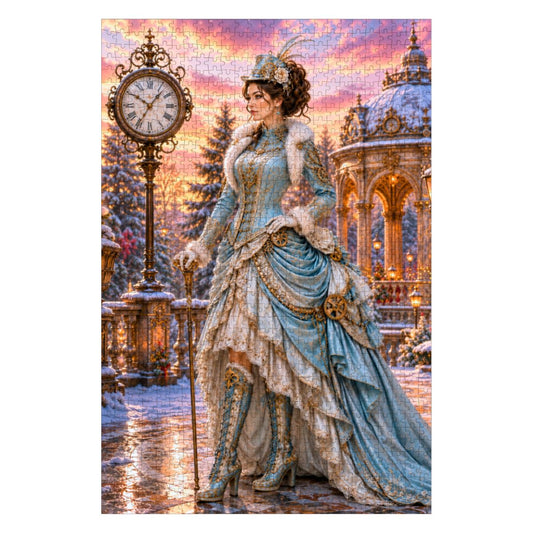 Wooden Jigsaw Puzzles 1000 pcs Winter Steampunk Victorian Woman