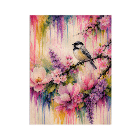 Diamond Art Painting 12x16 Bird Floral Branch