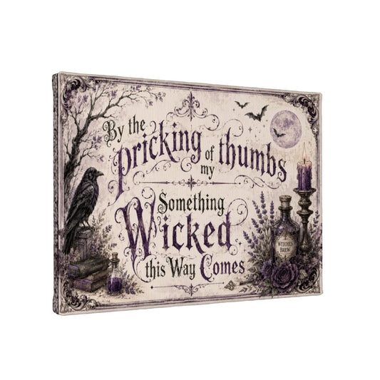 Canvas Prints Wall Art Edgar Allen Poe Something Wicked