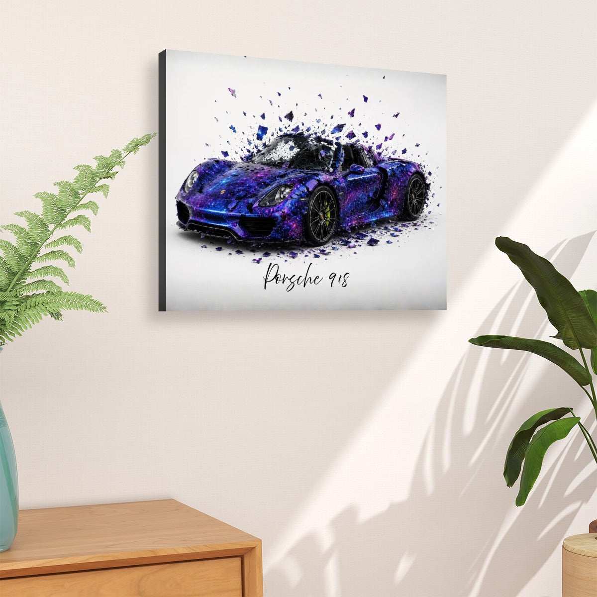 Canvas Prints Wall Art Porsche 918 Shattered