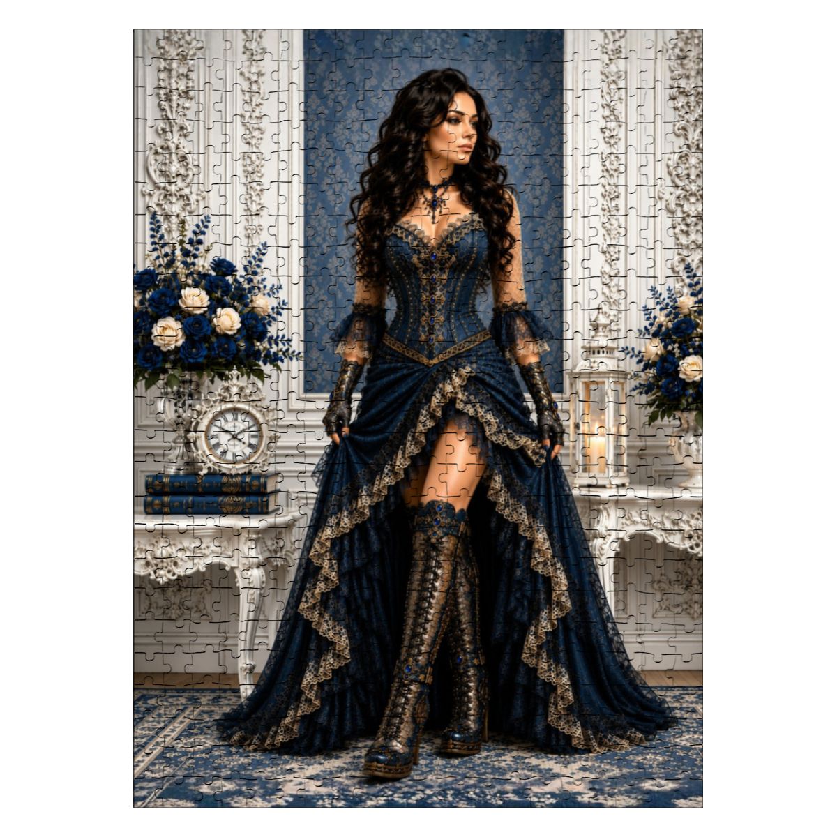 Wooden Jigsaw Puzzles 500 pcs Steampunk Woman