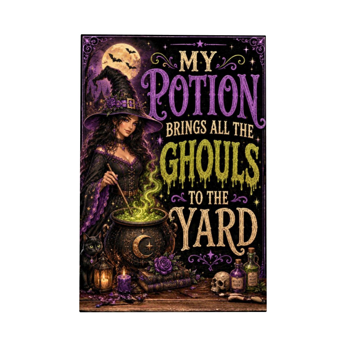 Framed Canvas Painting My Potion (Made in USA)