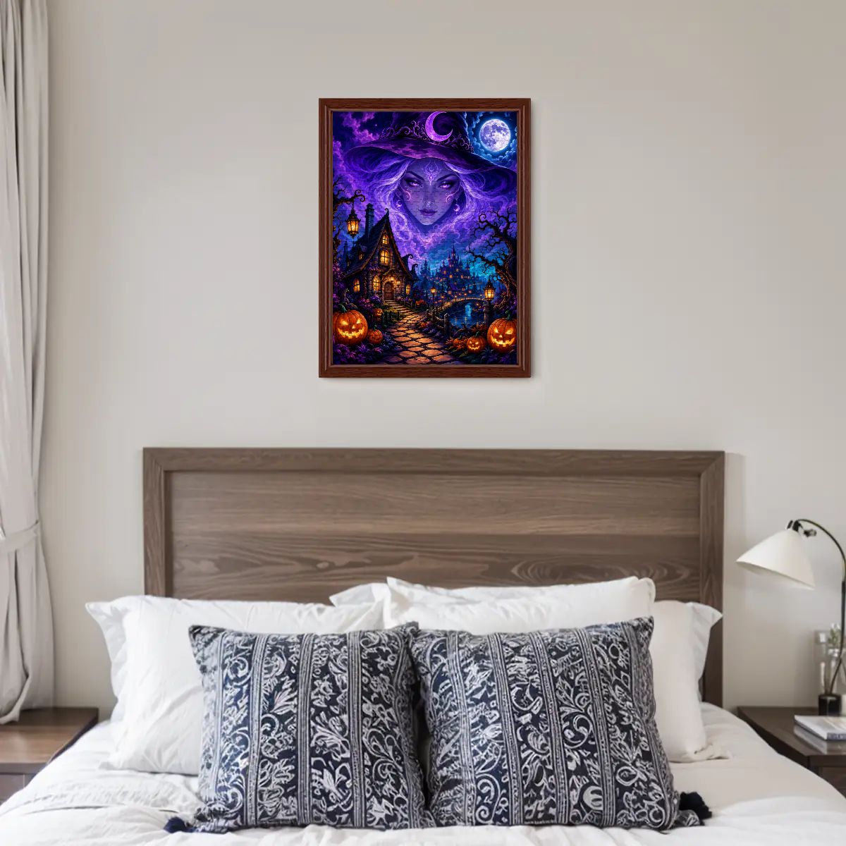 Wooden Jigsaw Puzzles 500 pcs Halloween Witch Night
